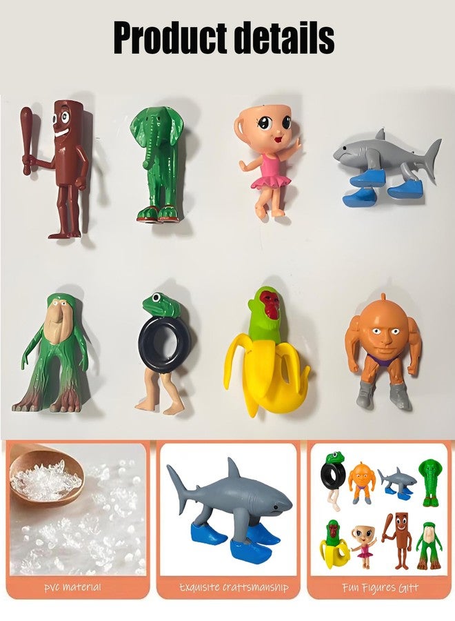 CartHome مجموعة كارت هوم المكونة من 8 قطع من المنحوتات المكتبية، ديكور طاولة، تحف مكتبية، زينة سطح المكتب مصممة للكتب، تماثيل فريدة، مناسبة للمنازل والمكاتب - Image 2